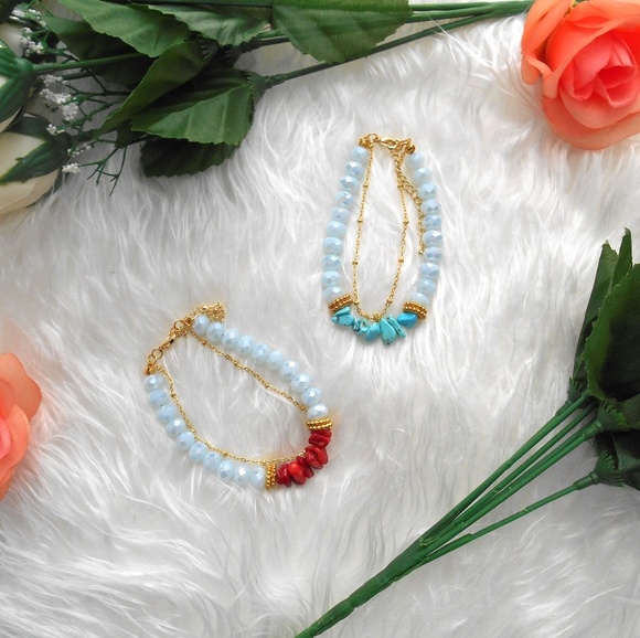 🆕️ Gemstone Chip Bracelet - Picture 2 of 8